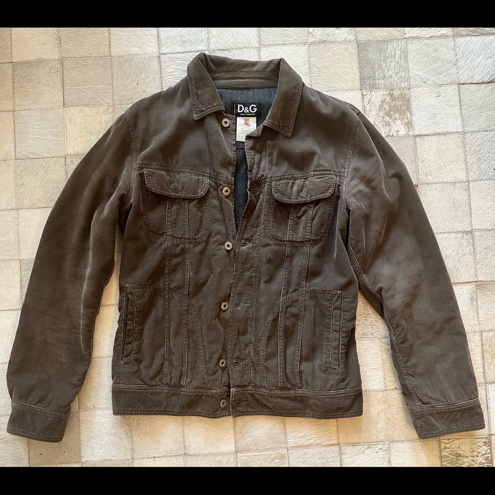 Dolce and Gabbana Men’s Corduroy Jacket (Size Large) (Fits like a Medium)